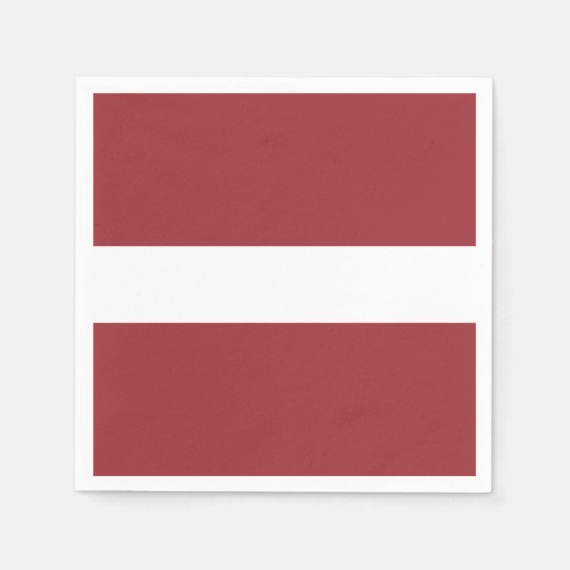 Serviette En Papier Drapeau de la Lettonie (Devant)