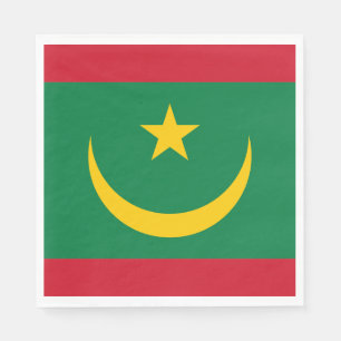 Serviette En Papier Drapeau de la Mauritanie