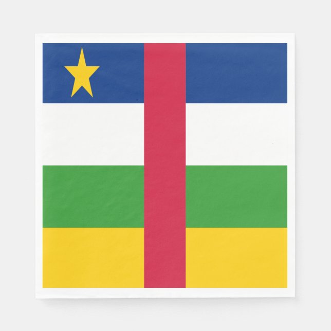 Serviette En Papier Drapeau de la République centrafricaine (Devant)
