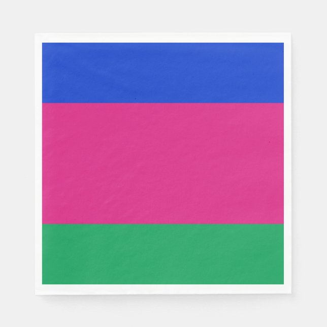 Serviette En Papier Drapeau de la République populaire du Kuban (Devant)