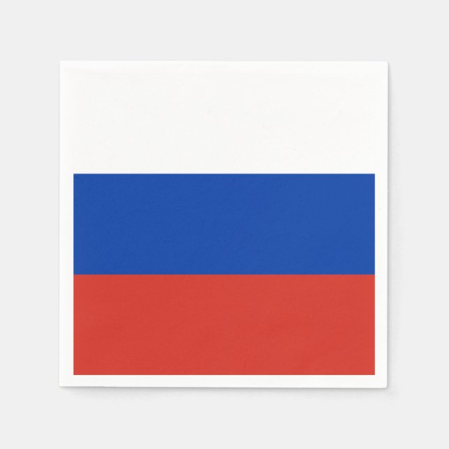 Serviette En Papier Drapeau de la Russie (Devant)