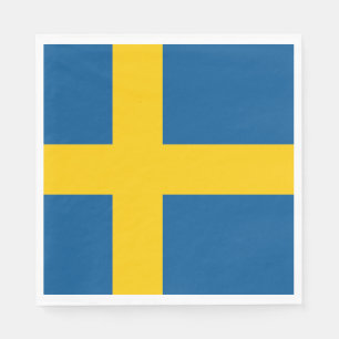 Serviette En Papier Drapeau de la Suède
