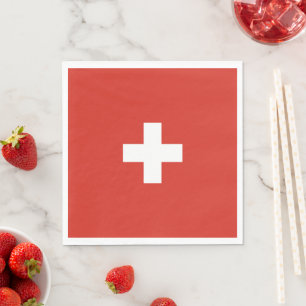 Serviette En Papier drapeau de la Suisse