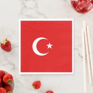 Serviette En Papier Drapeau de la Turquie