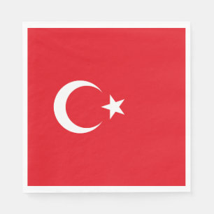 Serviette En Papier Drapeau de la Turquie
