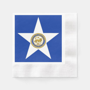 Serviette En Papier Drapeau de la ville de Houston
