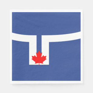 Serviette En Papier Drapeau de la ville de Toronto (Canada)