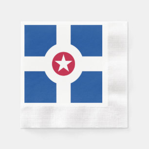 Serviette En Papier Drapeau de la ville d'Indianapolis