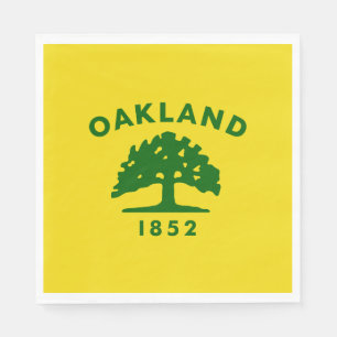 Serviette En Papier Drapeau de la ville d'Oakland (Californie)