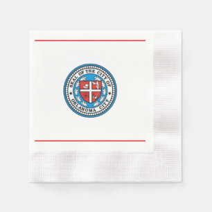 Serviette En Papier Drapeau de la ville d'Oklahoma