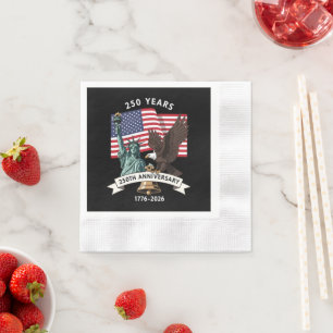 Serviette En Papier Drapeau de l'aigle de la statue de la liberté pour