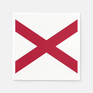 Serviette En Papier Drapeau de l'Alabama