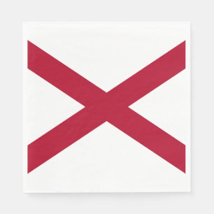 Serviette En Papier Drapeau de l'Alabama