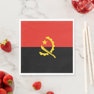 Serviette En Papier Drapeau de l'Angola