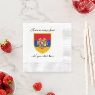 Serviette En Papier Drapeau de l'Arménie