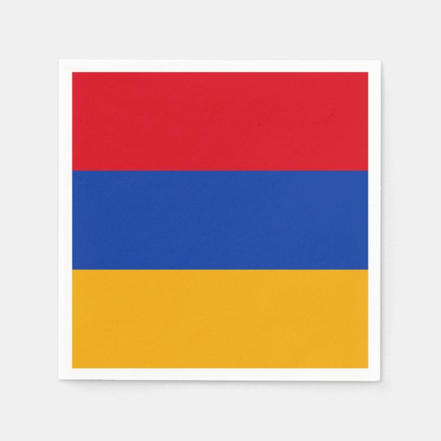Serviette En Papier Drapeau de l'Arménie (Devant)