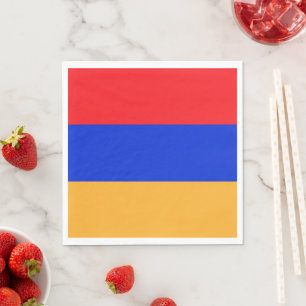Serviette En Papier Drapeau de l'Arménie