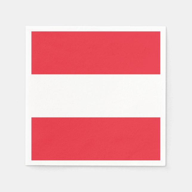 Serviette En Papier Drapeau de l'Autriche (Devant)