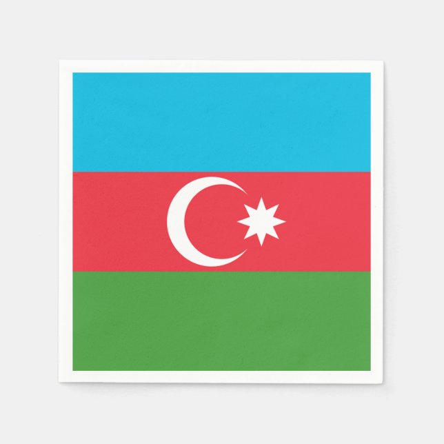 Serviette En Papier Drapeau de l'Azerbaïdjan (Devant)