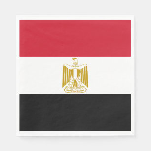 Serviette En Papier Drapeau de l'Égypte