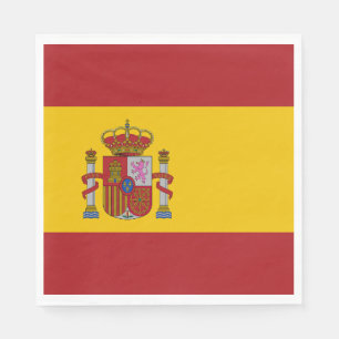 Serviette En Papier Drapeau de l'Espagne