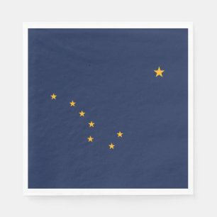 Serviette En Papier Drapeau de l'État d'Alaska
