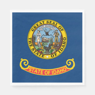 Serviette En Papier Drapeau de l'État de l'Idaho