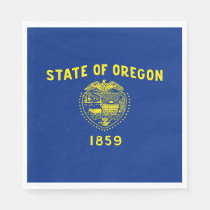 Serviette En Papier Drapeau de l'État de l'Oregon