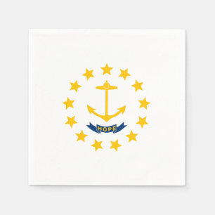 Serviette En Papier Drapeau de l'État de Rhode Island