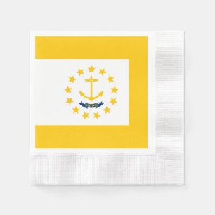 Serviette En Papier Drapeau de l'État de Rhode Island