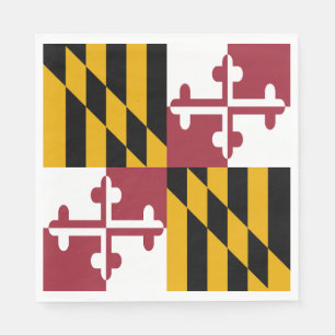 Serviette En Papier Drapeau de l'État du Maryland