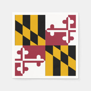 Serviette En Papier Drapeau de l'État du Maryland