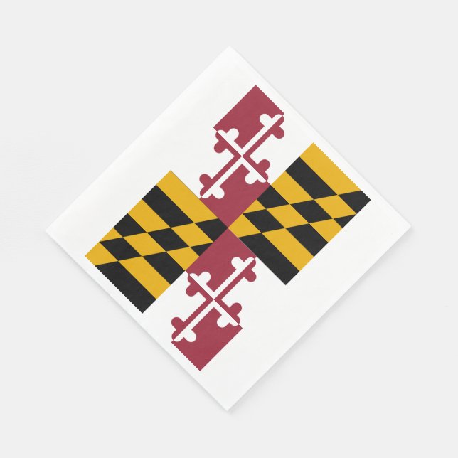 Serviette En Papier Drapeau de l'État du Maryland (Coin)