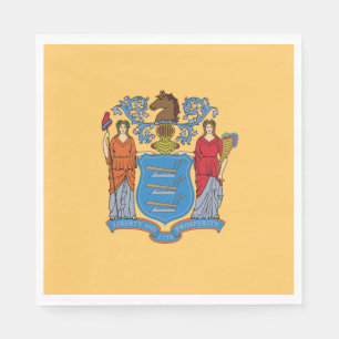 Serviette En Papier Drapeau de l'État du New Jersey