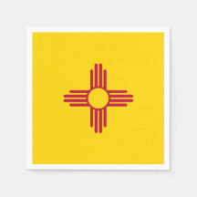 Drapeau de l'État du Nouveau-Mexique Symbole Zia P