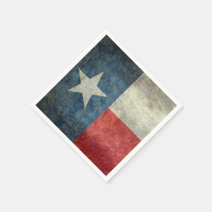 Serviette En Papier Drapeau de l'état du Texas vintage papier rétro se