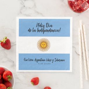 Serviette En Papier Drapeau de l'indépendance de l'Argentine
