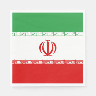 Serviette En Papier Drapeau de l'Iran