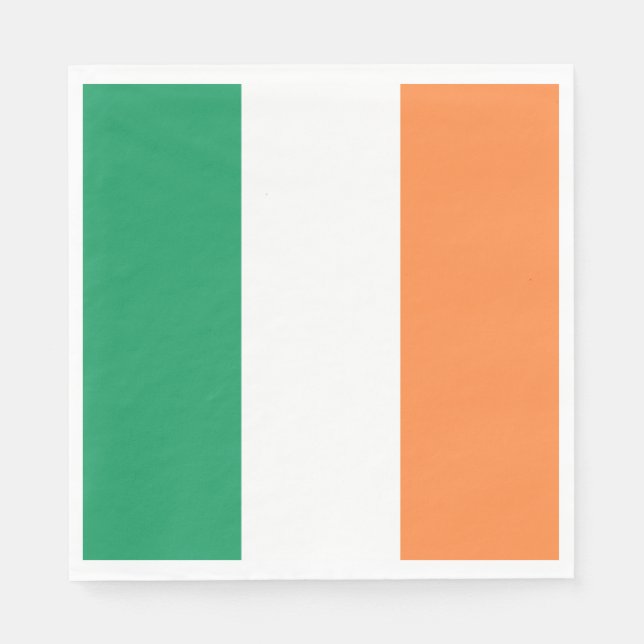 Serviette En Papier Drapeau de l'Irlande (Devant)