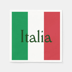 Serviette En Papier Drapeau de l'Italie
