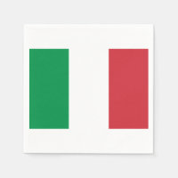 Drapeau de l'Italie Papier serviettes