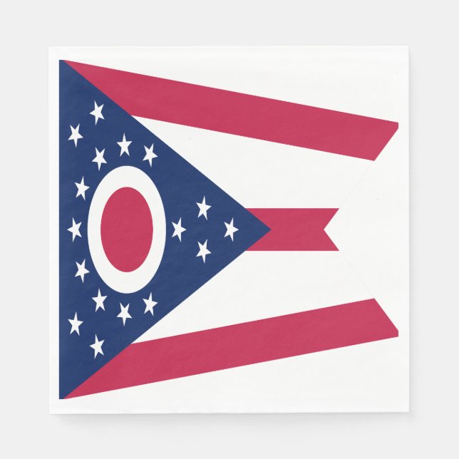 Serviette En Papier Drapeau de l'Ohio (Devant)
