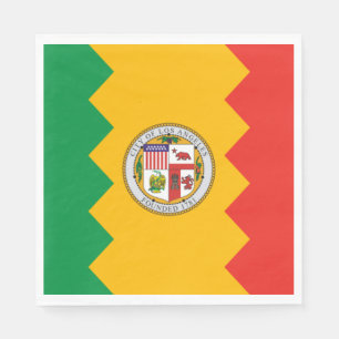 Serviette En Papier Drapeau de Los Angeles (Californie, USA)