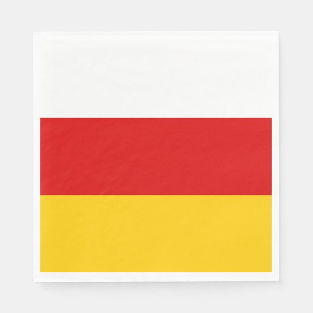 Serviette En Papier Drapeau de l'Ossétie du Sud (Devant)