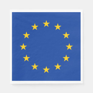 Serviette En Papier Drapeau de l'Union européenne