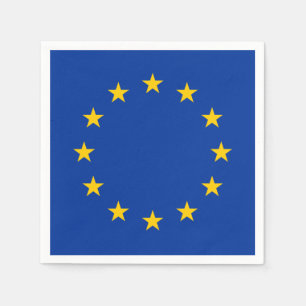 Serviette En Papier Drapeau de l'Union européenne (UE) (Europe)
