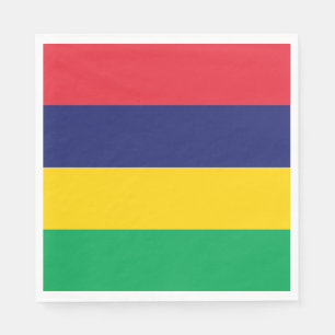 Serviette En Papier Drapeau de Maurice