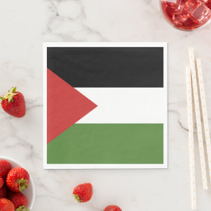 Serviette En Papier Drapeau de Palestine