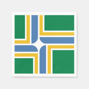 Serviette En Papier Drapeau de Portland, Oregon Napkins
