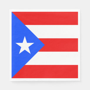 Serviette En Papier Drapeau de Porto Rico